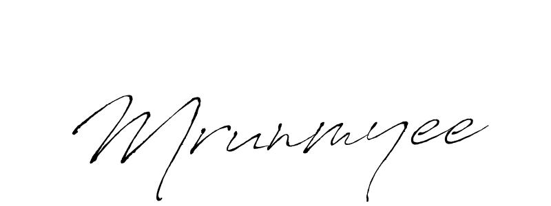 Also we have Mrunmyee name is the best signature style. Create professional handwritten signature collection using Antro_Vectra autograph style. Mrunmyee signature style 6 images and pictures png