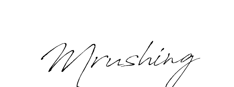 How to make Mrushing name signature. Use Antro_Vectra style for creating short signs online. This is the latest handwritten sign. Mrushing signature style 6 images and pictures png