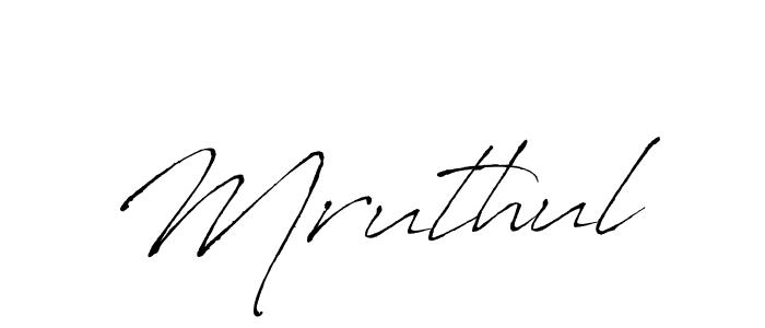 Use a signature maker to create a handwritten signature online. With this signature software, you can design (Antro_Vectra) your own signature for name Mruthul. Mruthul signature style 6 images and pictures png