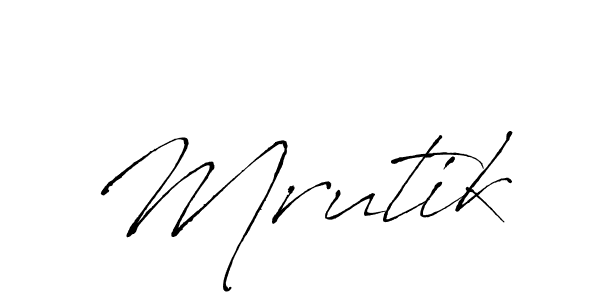 Antro_Vectra is a professional signature style that is perfect for those who want to add a touch of class to their signature. It is also a great choice for those who want to make their signature more unique. Get Mrutik name to fancy signature for free. Mrutik signature style 6 images and pictures png