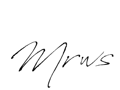 How to make Mrws signature? Antro_Vectra is a professional autograph style. Create handwritten signature for Mrws name. Mrws signature style 6 images and pictures png