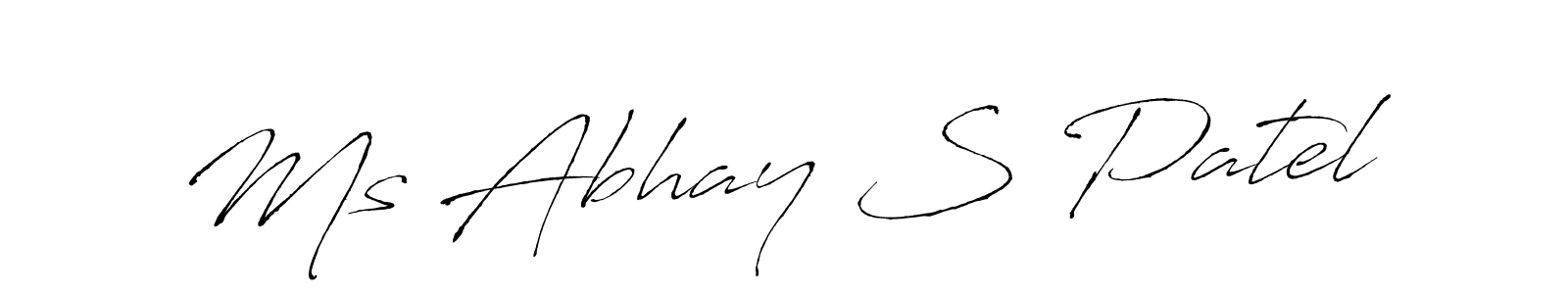 Also we have Ms Abhay S Patel name is the best signature style. Create professional handwritten signature collection using Antro_Vectra autograph style. Ms Abhay S Patel signature style 6 images and pictures png