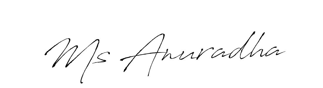 Make a short Ms Anuradha signature style. Manage your documents anywhere anytime using Antro_Vectra. Create and add eSignatures, submit forms, share and send files easily. Ms Anuradha signature style 6 images and pictures png