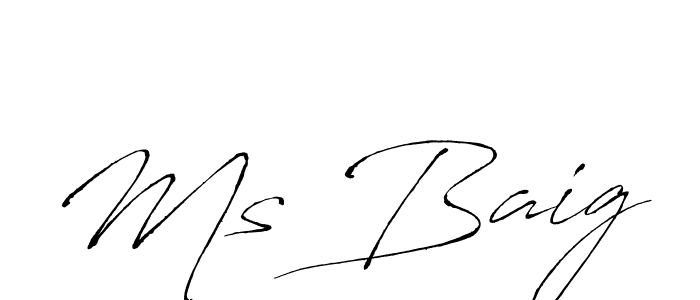 This is the best signature style for the Ms Baig name. Also you like these signature font (Antro_Vectra). Mix name signature. Ms Baig signature style 6 images and pictures png