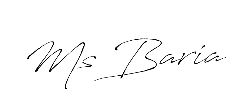 Also You can easily find your signature by using the search form. We will create Ms Baria name handwritten signature images for you free of cost using Antro_Vectra sign style. Ms Baria signature style 6 images and pictures png