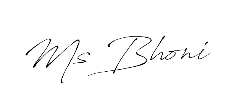 It looks lik you need a new signature style for name Ms Bhoni. Design unique handwritten (Antro_Vectra) signature with our free signature maker in just a few clicks. Ms Bhoni signature style 6 images and pictures png