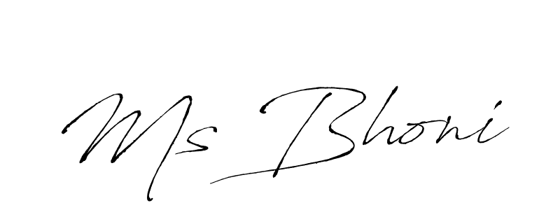 Similarly Antro_Vectra is the best handwritten signature design. Signature creator online .You can use it as an online autograph creator for name Ms Bhoni. Ms Bhoni signature style 6 images and pictures png