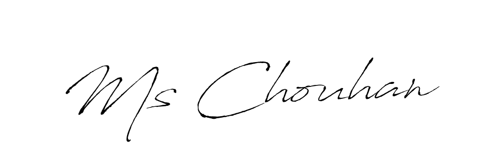 Similarly Antro_Vectra is the best handwritten signature design. Signature creator online .You can use it as an online autograph creator for name Ms Chouhan. Ms Chouhan signature style 6 images and pictures png