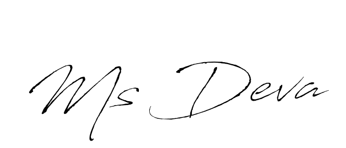 Create a beautiful signature design for name Ms Deva. With this signature (Antro_Vectra) fonts, you can make a handwritten signature for free. Ms Deva signature style 6 images and pictures png