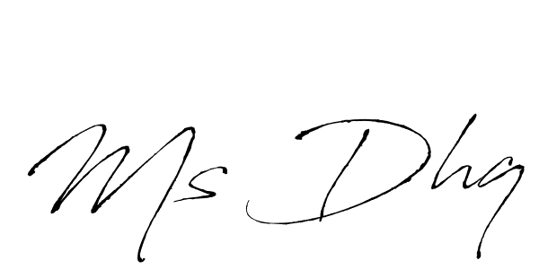 Make a beautiful signature design for name Ms Dhq. With this signature (Antro_Vectra) style, you can create a handwritten signature for free. Ms Dhq signature style 6 images and pictures png