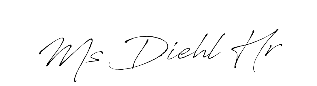 Make a beautiful signature design for name Ms Diehl Hr. With this signature (Antro_Vectra) style, you can create a handwritten signature for free. Ms Diehl Hr signature style 6 images and pictures png