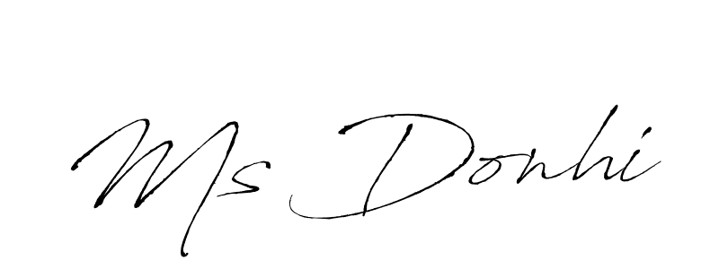 How to make Ms Donhi signature? Antro_Vectra is a professional autograph style. Create handwritten signature for Ms Donhi name. Ms Donhi signature style 6 images and pictures png