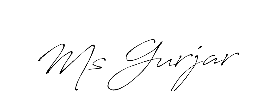 Use a signature maker to create a handwritten signature online. With this signature software, you can design (Antro_Vectra) your own signature for name Ms Gurjar. Ms Gurjar signature style 6 images and pictures png