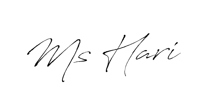 Antro_Vectra is a professional signature style that is perfect for those who want to add a touch of class to their signature. It is also a great choice for those who want to make their signature more unique. Get Ms Hari name to fancy signature for free. Ms Hari signature style 6 images and pictures png