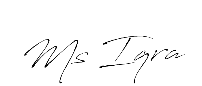 You can use this online signature creator to create a handwritten signature for the name Ms Iqra. This is the best online autograph maker. Ms Iqra signature style 6 images and pictures png