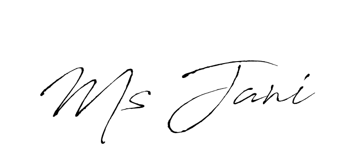 You can use this online signature creator to create a handwritten signature for the name Ms Jani. This is the best online autograph maker. Ms Jani signature style 6 images and pictures png