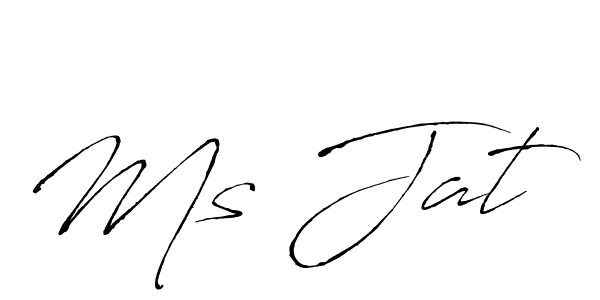 Similarly Antro_Vectra is the best handwritten signature design. Signature creator online .You can use it as an online autograph creator for name Ms Jat. Ms Jat signature style 6 images and pictures png