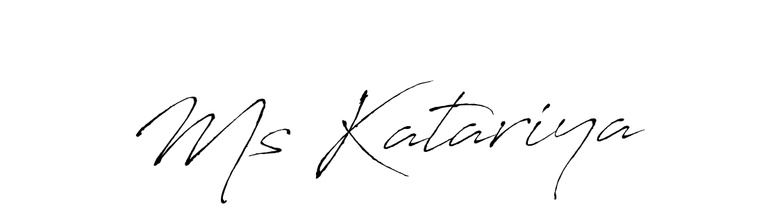 How to make Ms Katariya signature? Antro_Vectra is a professional autograph style. Create handwritten signature for Ms Katariya name. Ms Katariya signature style 6 images and pictures png