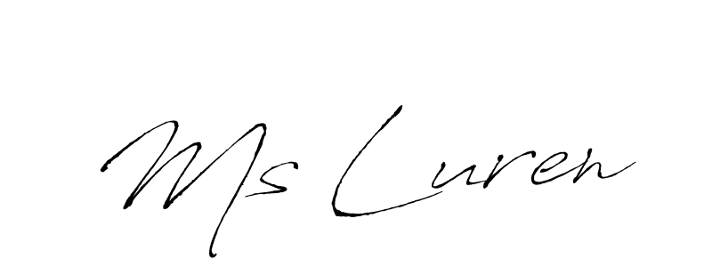How to Draw Ms Luren signature style? Antro_Vectra is a latest design signature styles for name Ms Luren. Ms Luren signature style 6 images and pictures png