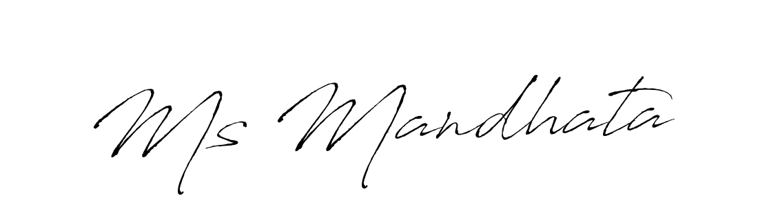 Similarly Antro_Vectra is the best handwritten signature design. Signature creator online .You can use it as an online autograph creator for name Ms Mandhata. Ms Mandhata signature style 6 images and pictures png