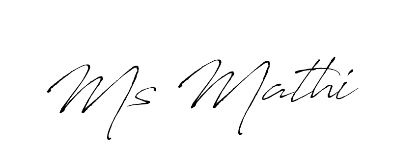 It looks lik you need a new signature style for name Ms Mathi. Design unique handwritten (Antro_Vectra) signature with our free signature maker in just a few clicks. Ms Mathi signature style 6 images and pictures png