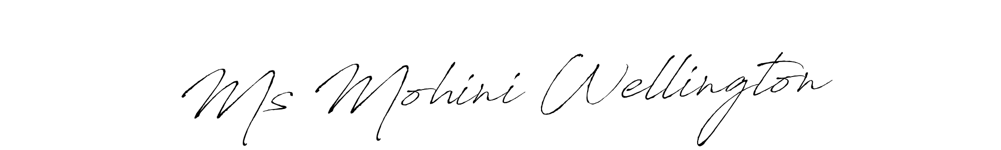 You can use this online signature creator to create a handwritten signature for the name Ms Mohini Wellington. This is the best online autograph maker. Ms Mohini Wellington signature style 6 images and pictures png