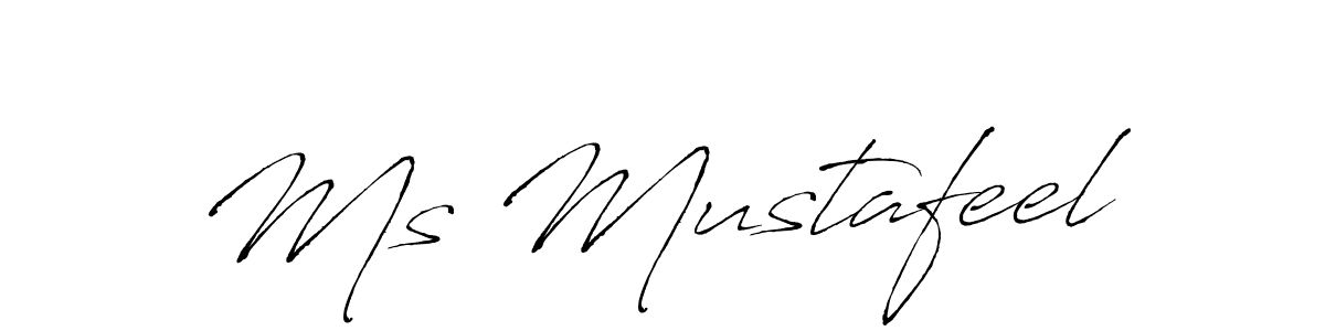 Similarly Antro_Vectra is the best handwritten signature design. Signature creator online .You can use it as an online autograph creator for name Ms Mustafeel. Ms Mustafeel signature style 6 images and pictures png