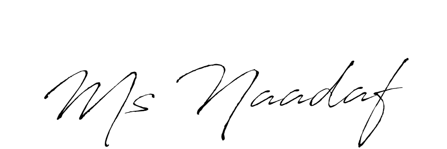 Similarly Antro_Vectra is the best handwritten signature design. Signature creator online .You can use it as an online autograph creator for name Ms Naadaf. Ms Naadaf signature style 6 images and pictures png