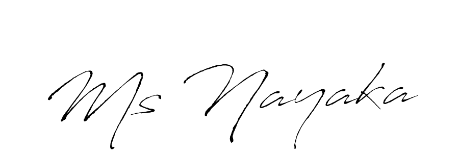 Also we have Ms Nayaka name is the best signature style. Create professional handwritten signature collection using Antro_Vectra autograph style. Ms Nayaka signature style 6 images and pictures png