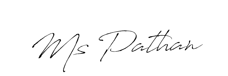 Make a beautiful signature design for name Ms Pathan. With this signature (Antro_Vectra) style, you can create a handwritten signature for free. Ms Pathan signature style 6 images and pictures png