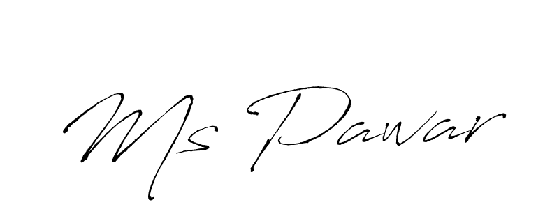 Create a beautiful signature design for name Ms Pawar. With this signature (Antro_Vectra) fonts, you can make a handwritten signature for free. Ms Pawar signature style 6 images and pictures png