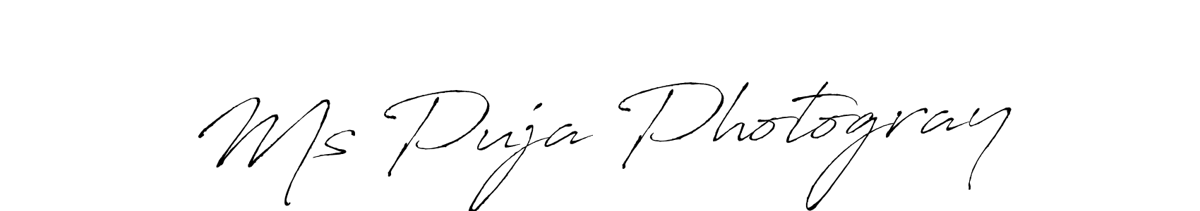 It looks lik you need a new signature style for name Ms Puja Photogray. Design unique handwritten (Antro_Vectra) signature with our free signature maker in just a few clicks. Ms Puja Photogray signature style 6 images and pictures png