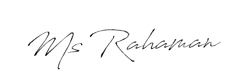 Similarly Antro_Vectra is the best handwritten signature design. Signature creator online .You can use it as an online autograph creator for name Ms Rahaman. Ms Rahaman signature style 6 images and pictures png