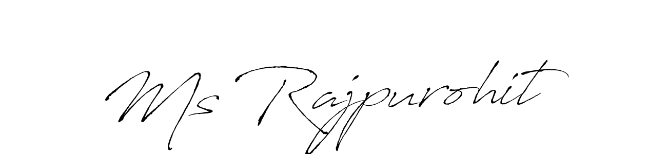 You should practise on your own different ways (Antro_Vectra) to write your name (Ms Rajpurohit) in signature. don't let someone else do it for you. Ms Rajpurohit signature style 6 images and pictures png