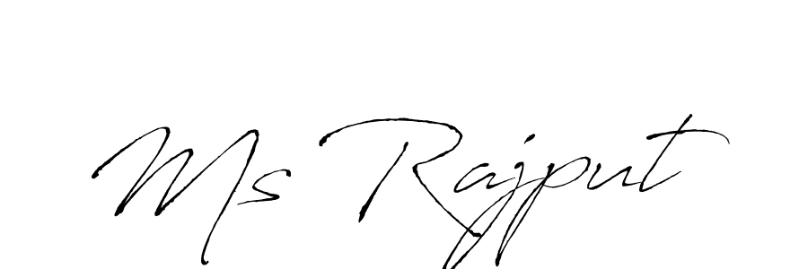 How to make Ms Rajput signature? Antro_Vectra is a professional autograph style. Create handwritten signature for Ms Rajput name. Ms Rajput signature style 6 images and pictures png