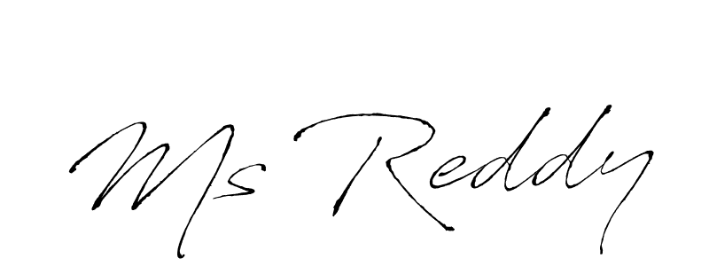 Make a beautiful signature design for name Ms Reddy. With this signature (Antro_Vectra) style, you can create a handwritten signature for free. Ms Reddy signature style 6 images and pictures png