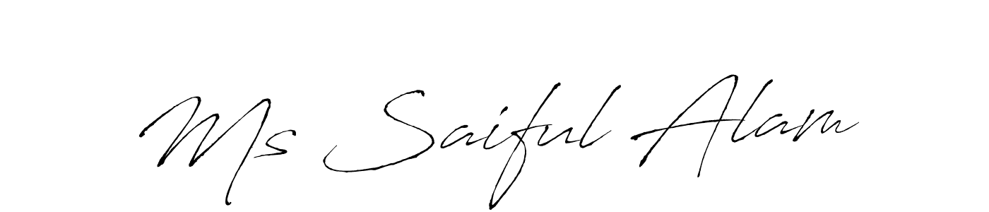 You can use this online signature creator to create a handwritten signature for the name Ms Saiful Alam. This is the best online autograph maker. Ms Saiful Alam signature style 6 images and pictures png