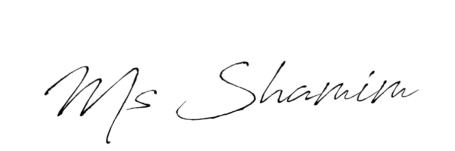 How to make Ms Shamim signature? Antro_Vectra is a professional autograph style. Create handwritten signature for Ms Shamim name. Ms Shamim signature style 6 images and pictures png