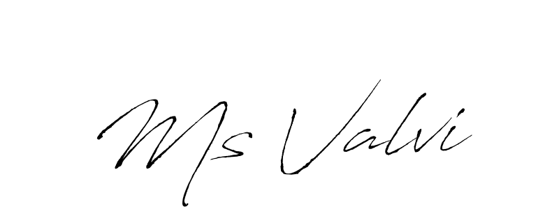 Use a signature maker to create a handwritten signature online. With this signature software, you can design (Antro_Vectra) your own signature for name Ms Valvi. Ms Valvi signature style 6 images and pictures png