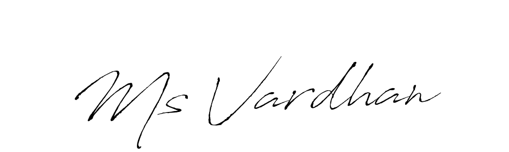 Create a beautiful signature design for name Ms Vardhan. With this signature (Antro_Vectra) fonts, you can make a handwritten signature for free. Ms Vardhan signature style 6 images and pictures png