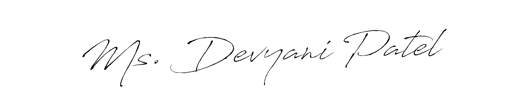 Also we have Ms. Devyani Patel name is the best signature style. Create professional handwritten signature collection using Antro_Vectra autograph style. Ms. Devyani Patel signature style 6 images and pictures png