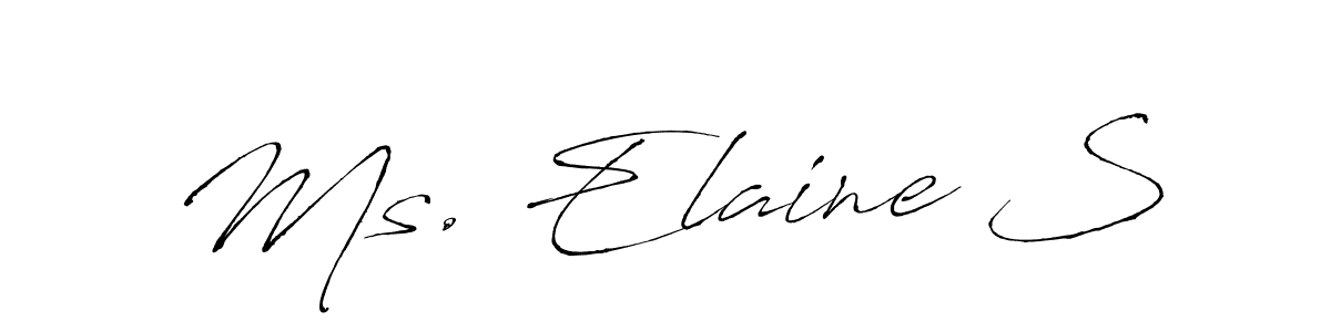 How to Draw Ms. Elaine S signature style? Antro_Vectra is a latest design signature styles for name Ms. Elaine S. Ms. Elaine S signature style 6 images and pictures png
