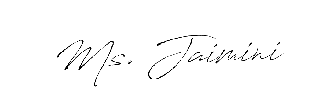 Create a beautiful signature design for name Ms. Jaimini. With this signature (Antro_Vectra) fonts, you can make a handwritten signature for free. Ms. Jaimini signature style 6 images and pictures png