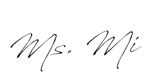 Use a signature maker to create a handwritten signature online. With this signature software, you can design (Antro_Vectra) your own signature for name Ms. Mi. Ms. Mi signature style 6 images and pictures png