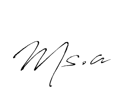 Also You can easily find your signature by using the search form. We will create Ms.a name handwritten signature images for you free of cost using Antro_Vectra sign style. Ms.a signature style 6 images and pictures png