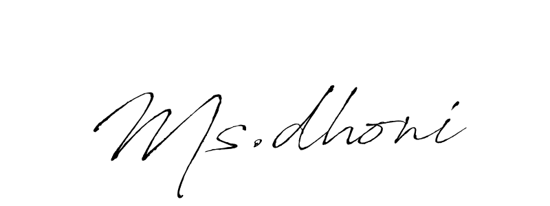 How to make Ms.dhoni name signature. Use Antro_Vectra style for creating short signs online. This is the latest handwritten sign. Ms.dhoni signature style 6 images and pictures png