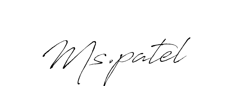 You should practise on your own different ways (Antro_Vectra) to write your name (Ms.patel) in signature. don't let someone else do it for you. Ms.patel signature style 6 images and pictures png