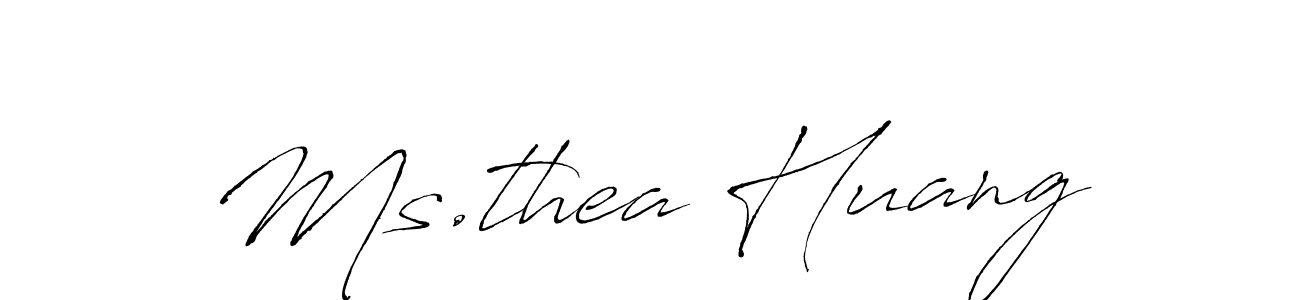 It looks lik you need a new signature style for name Ms.thea Huang. Design unique handwritten (Antro_Vectra) signature with our free signature maker in just a few clicks. Ms.thea Huang signature style 6 images and pictures png