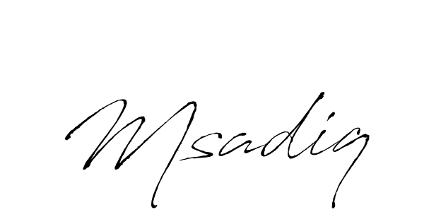 You should practise on your own different ways (Antro_Vectra) to write your name (Msadiq) in signature. don't let someone else do it for you. Msadiq signature style 6 images and pictures png