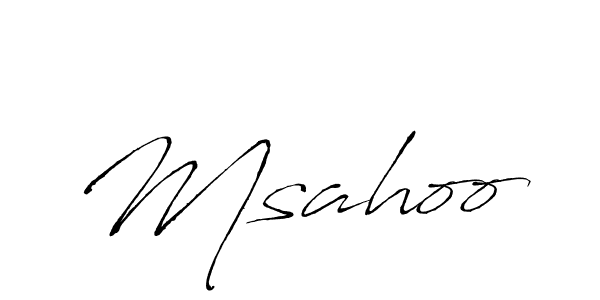 Also we have Msahoo name is the best signature style. Create professional handwritten signature collection using Antro_Vectra autograph style. Msahoo signature style 6 images and pictures png